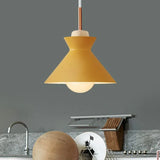 Lampadari moderni sospesi cucina gialli a tromba - clowasit.com