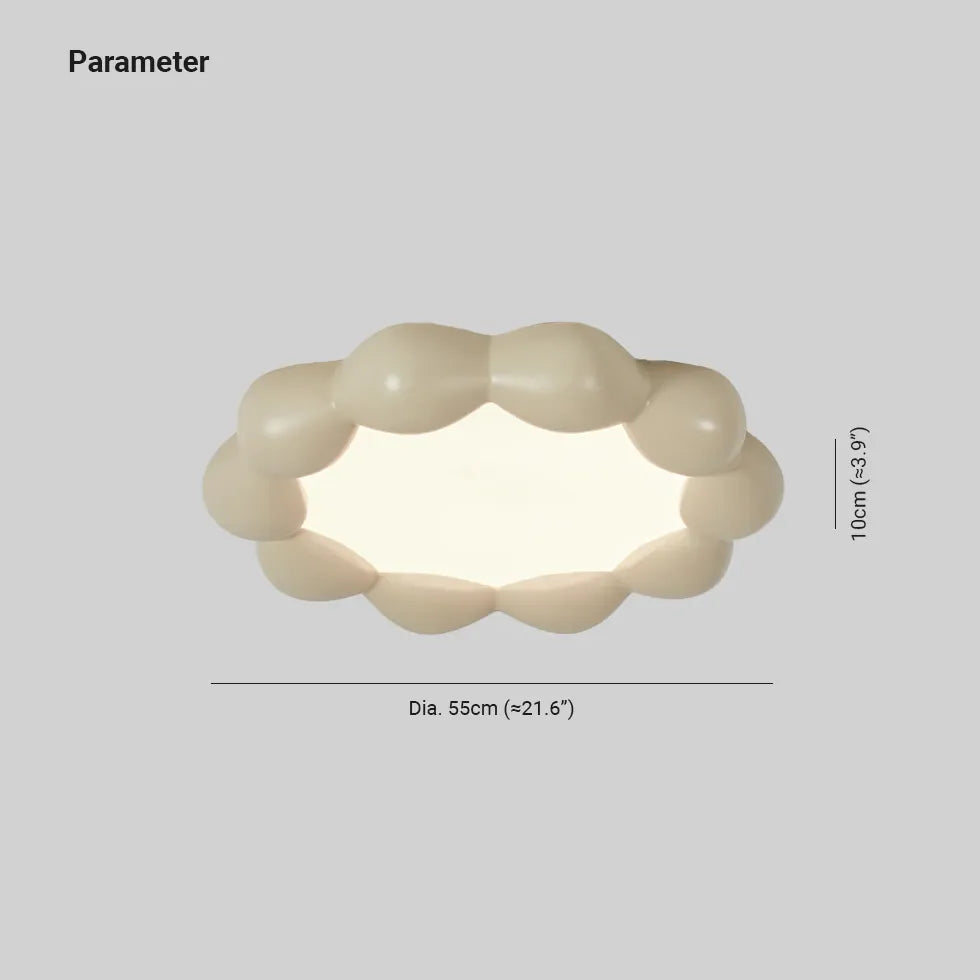 Plafoniera a forma di nuvola in stanza - clowasit.com