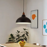 Lampadario nero elegante e tondeggiante - clowasit.com