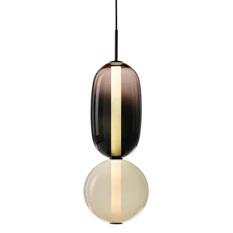 Lampadario geometrico creativo con effetto sfumato - clowasit.com