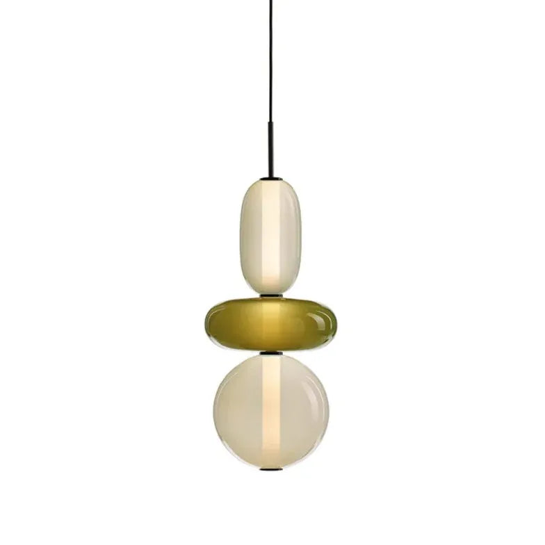 Lampadario geometrico creativo con effetto sfumato - clowasit.com
