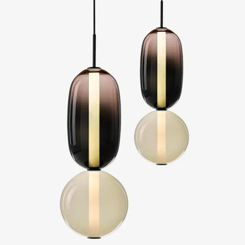 Lampadario geometrico creativo con effetto sfumato - clowasit.com