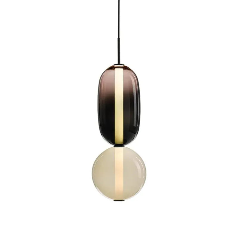 Lampadario geometrico creativo con effetto sfumato - clowasit.com