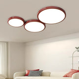 Plafoniera Led Rotonda Elegante Per Soggiorno Rosso - clowasit.com