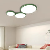 Plafoniera Led Rotonda Elegante Per Soggiorno Rosso - clowasit.com