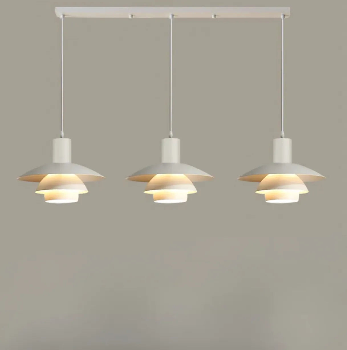 Lampadari su tavolo da pranzo doppio cerchio - clowasit.com