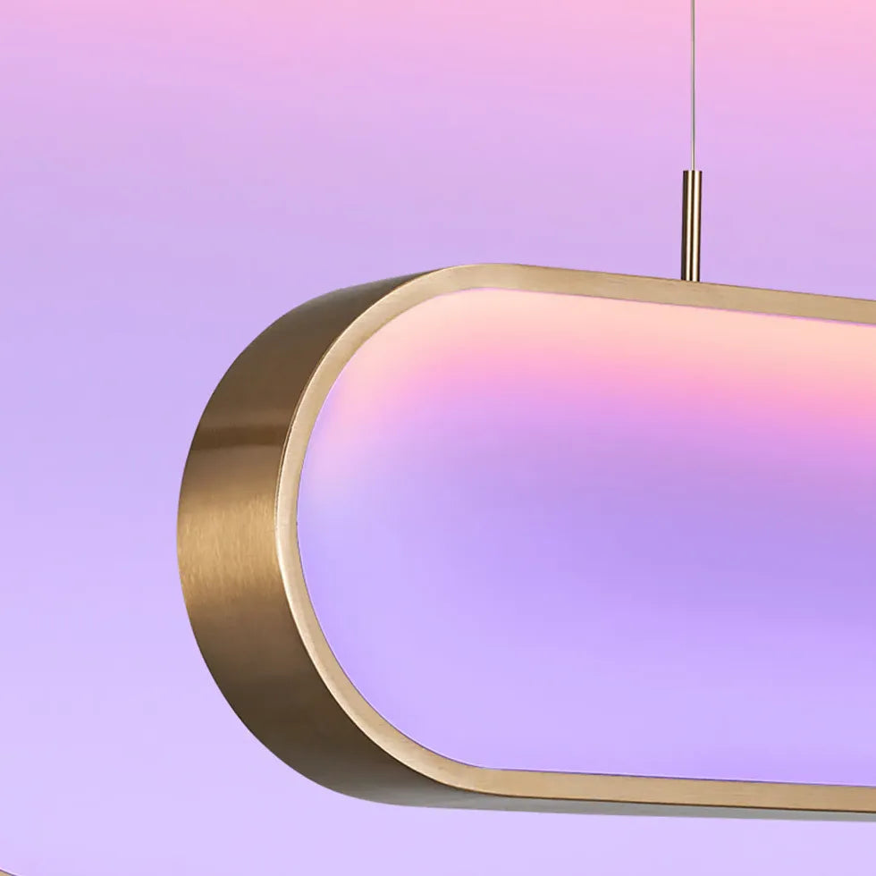 Lampadari sopra il tavolo da pranzo dorata - clowasit.com