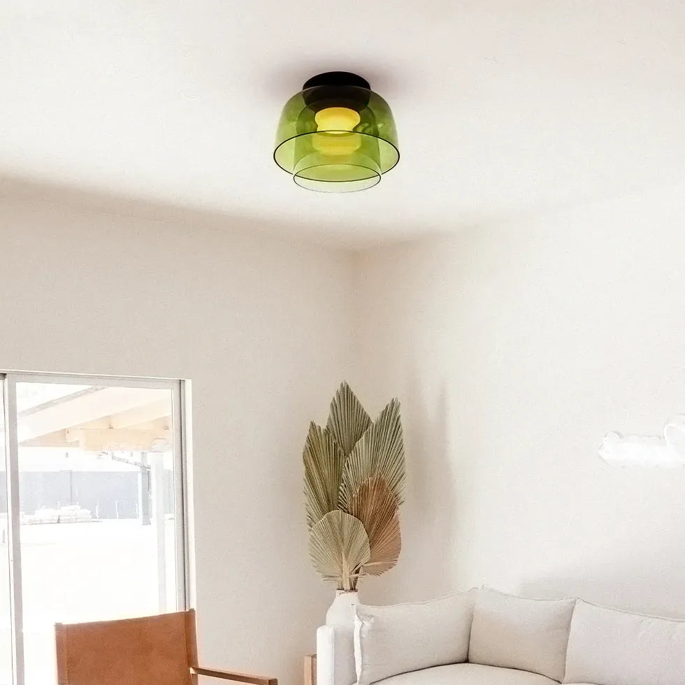 Plafoniera a soffitto moderna rotonda stratificata - clowasit.com