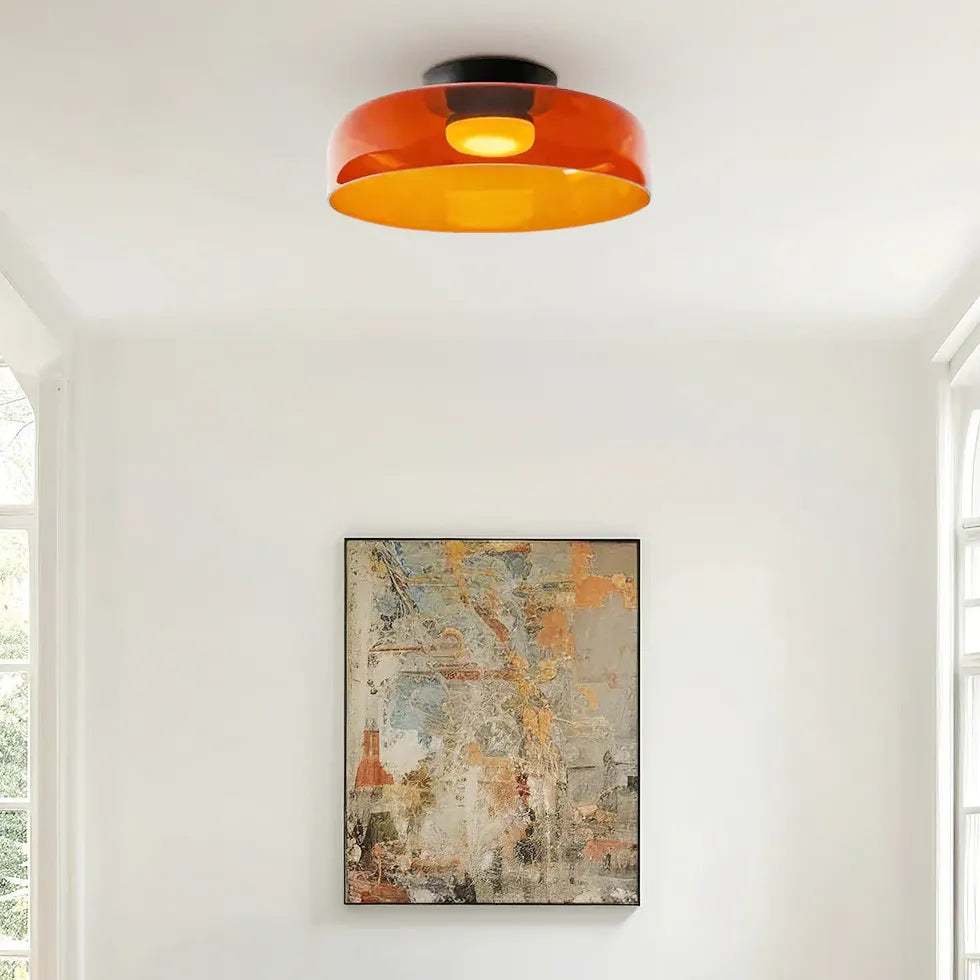 Plafoniera a soffitto moderna rotonda stratificata - clowasit.com