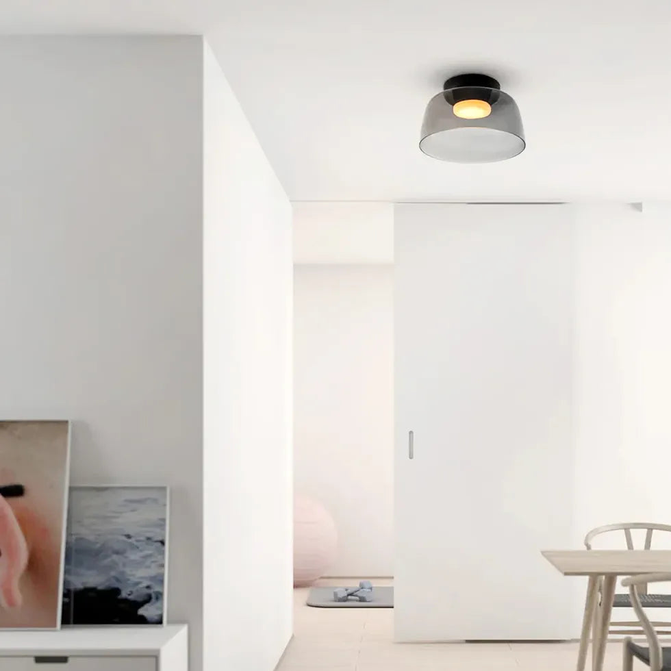 Plafoniera a soffitto moderna rotonda stratificata - clowasit.com