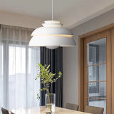 Lampadario a semicerchio multistrato bianco elegante - clowasit.com