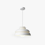Lampadario a semicerchio multistrato bianco elegante - clowasit.com
