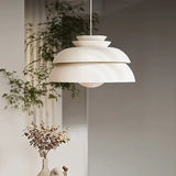 Lampadario a semicerchio multistrato bianco elegante - clowasit.com