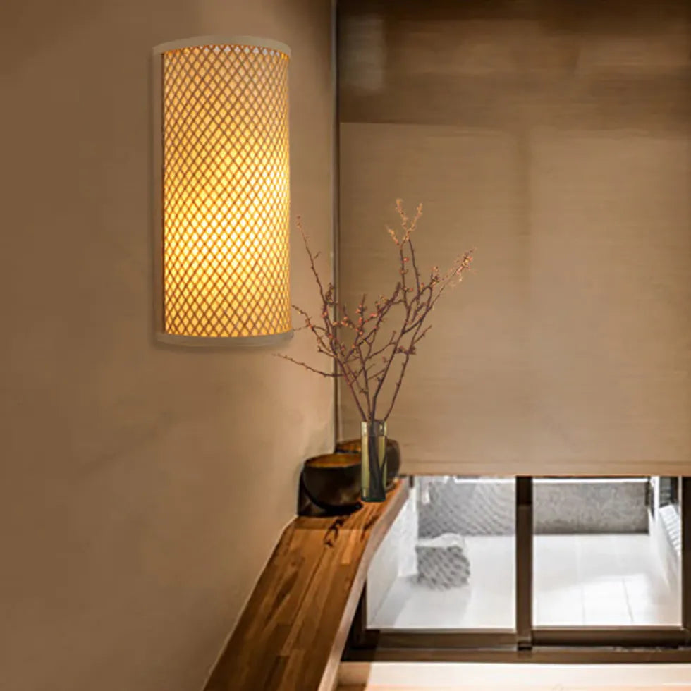 Applique da parete rattan Stile Verticale Elegante - clowasit.com
