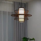 Lampade.it Lampadari Design Elegante in Bambù Multilivello - clowasit.com