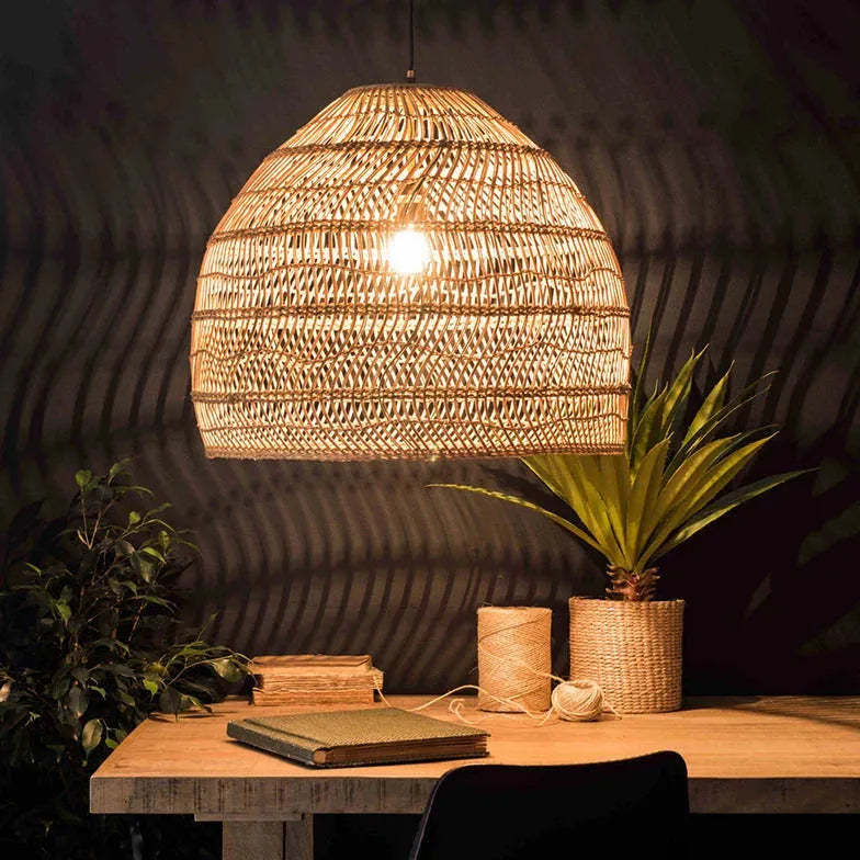Lampadari a sospensione sala da pranzo bambù - clowasit.com