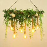 Lampadari moderni con lampadine e piante verdi - clowasit.com