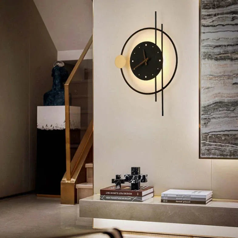 Lampada LED parete orologio creativo - clowasit.com