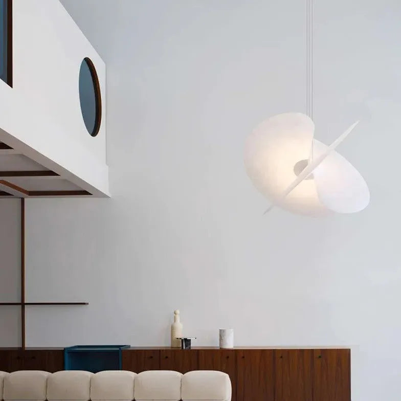 Lampadari da interni moderni in seta bianca - clowasit.com