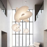 Lampadari da interni moderni in seta bianca - clowasit.com