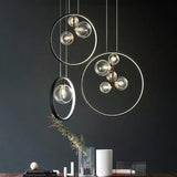Lampadari stile nordico design con vetro sferico - clowasit.com