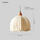 Lampadario in Tessuto Stile Retro a Semicerchio - clowasit.com