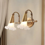 Applique da parete in ottone fiori eleganti - clowasit.com