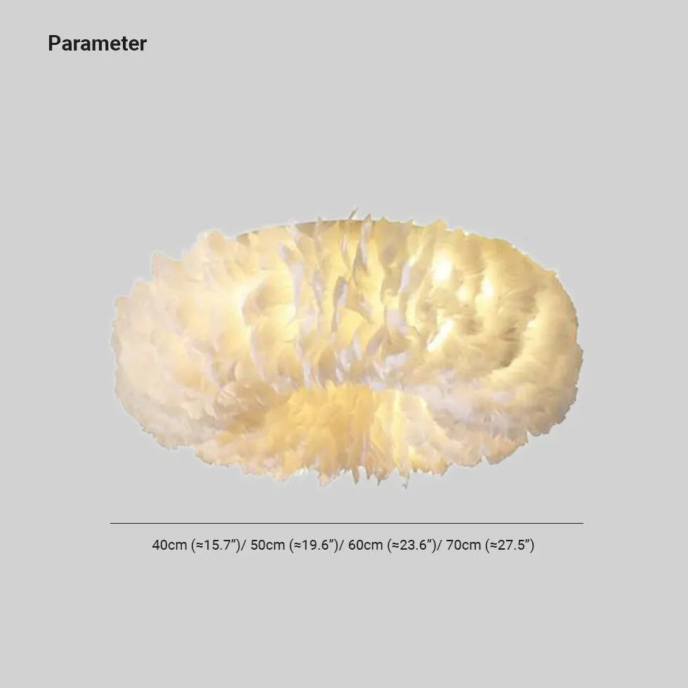 Lampada a LED soffitto piume eleganti - clowasit.com