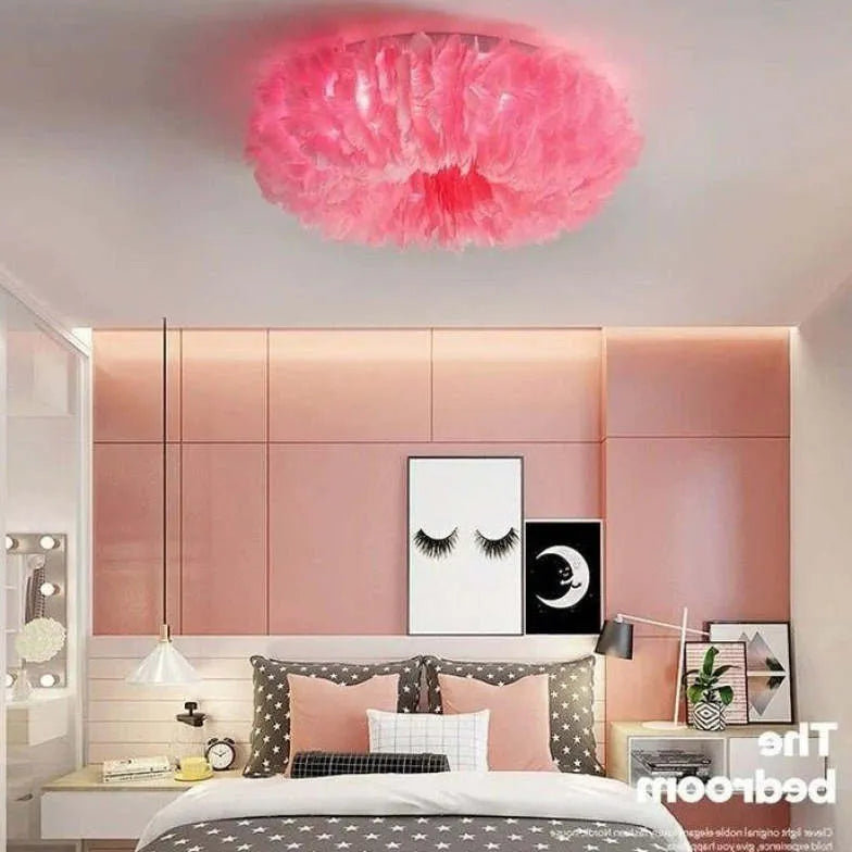 Lampada a LED soffitto piume eleganti - clowasit.com