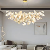 LED Lampadari Moderni Foglie di Ginkgo Bianche - clowasit.com