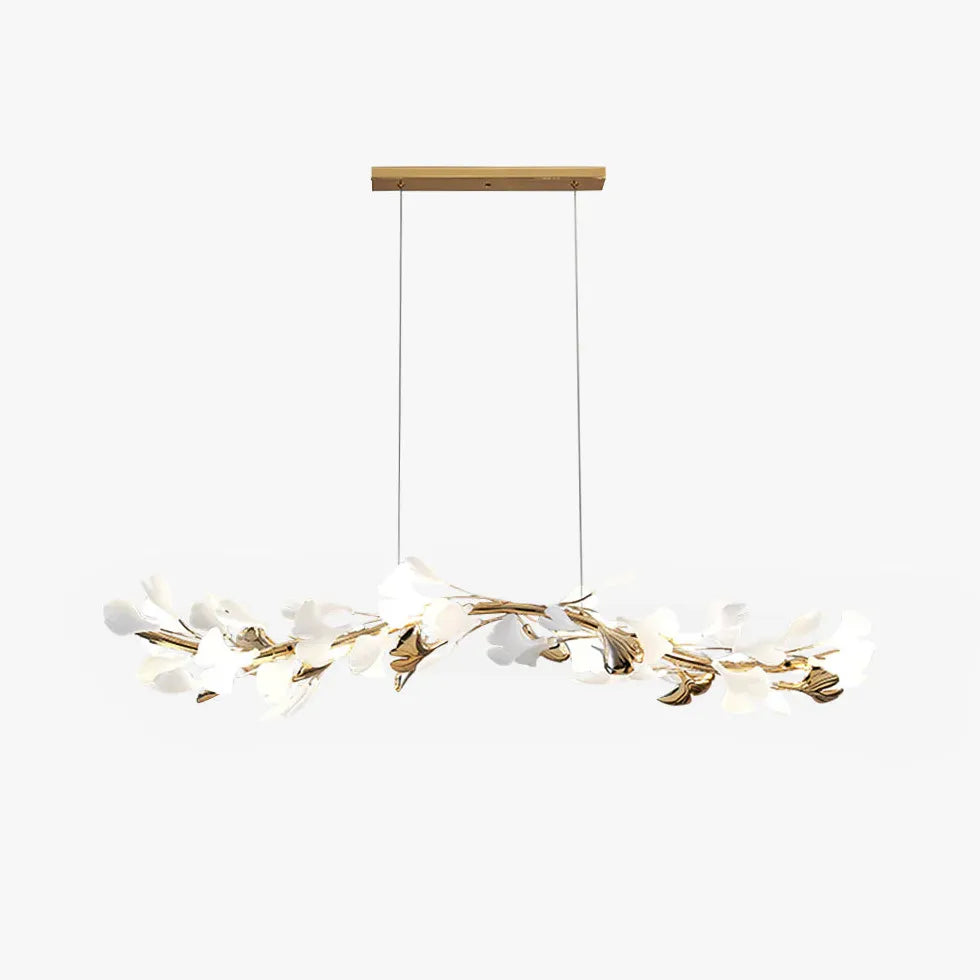 Lampadario Foglia Oro Sala da Pranzo - clowasit.com