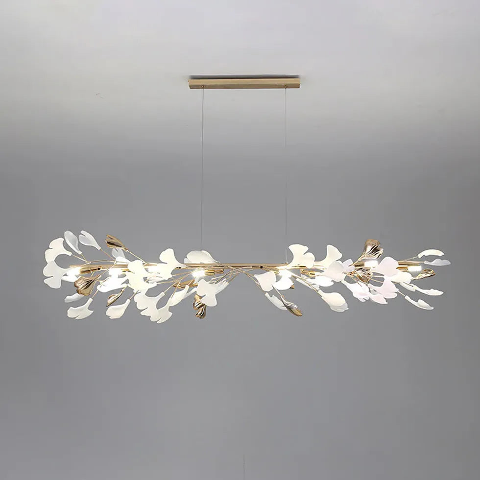 Lampadario Foglia Oro Sala da Pranzo - clowasit.com