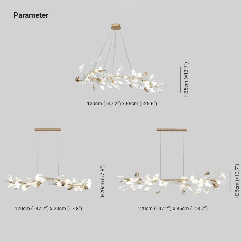 Lampadario Foglia Oro Sala da Pranzo - clowasit.com