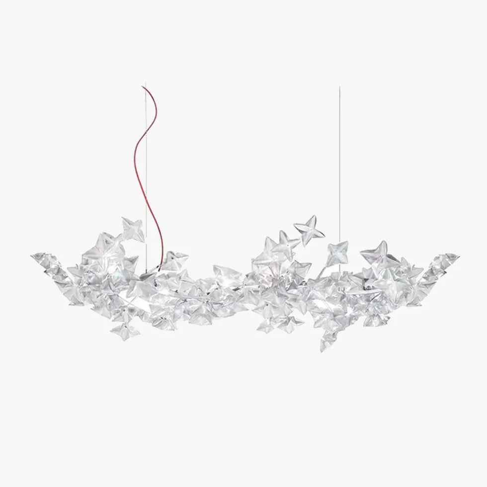 Lampadario Stella Elegante e Trasparente Design Moderno - clowasit.com