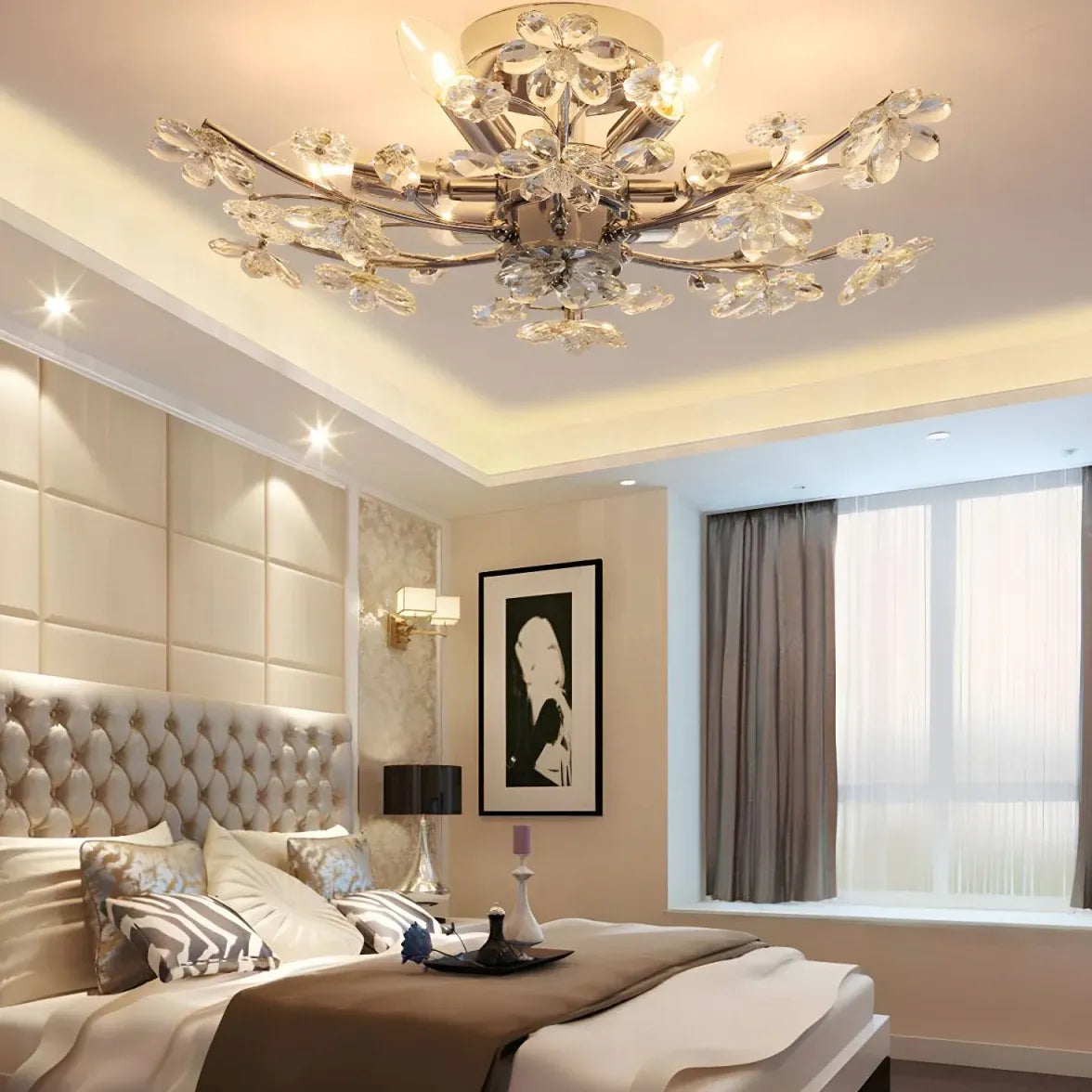 Lampadari camera da letto design Fiori eleganti - clowasit.com