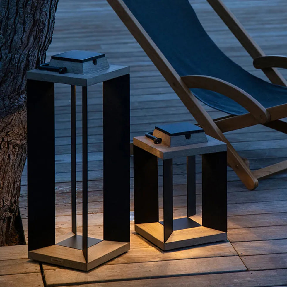 Luci da esterno led solari Lampada nera - clowasit.com