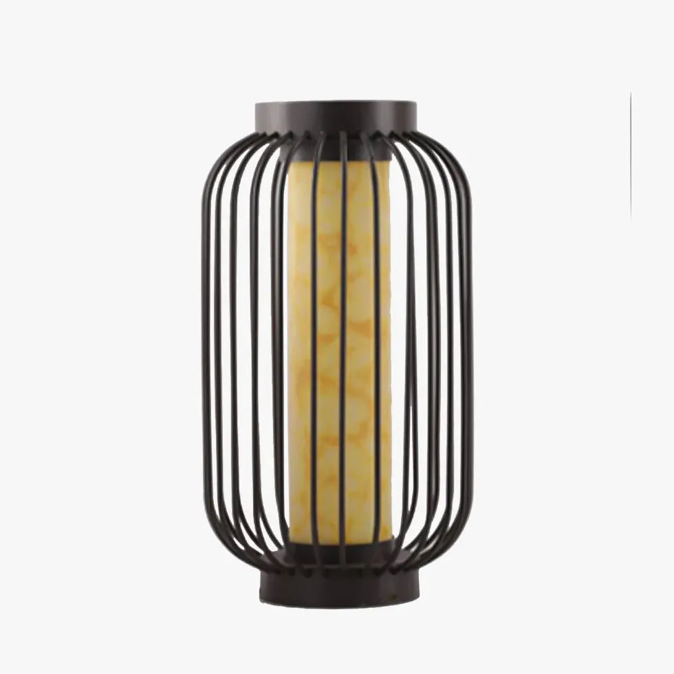 Lampada da terra classica lanterna marrone - clowasit.com