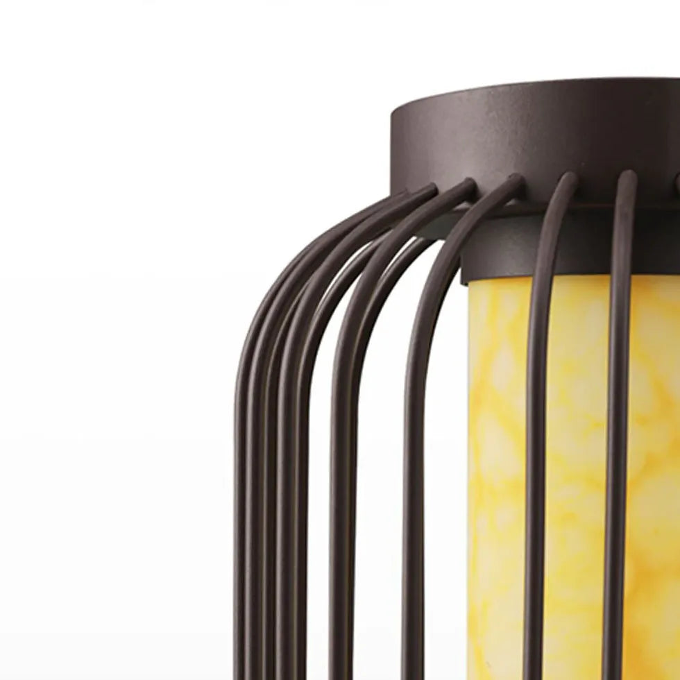 Lampada da terra classica lanterna marrone - clowasit.com