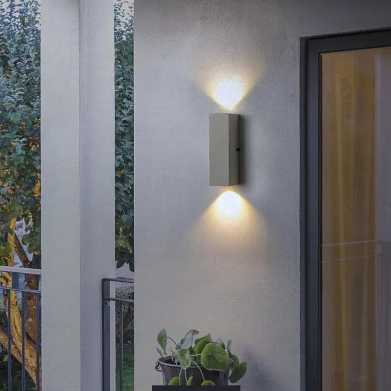 Lampade da esterno doppia luce design quadrato - clowasit.com
