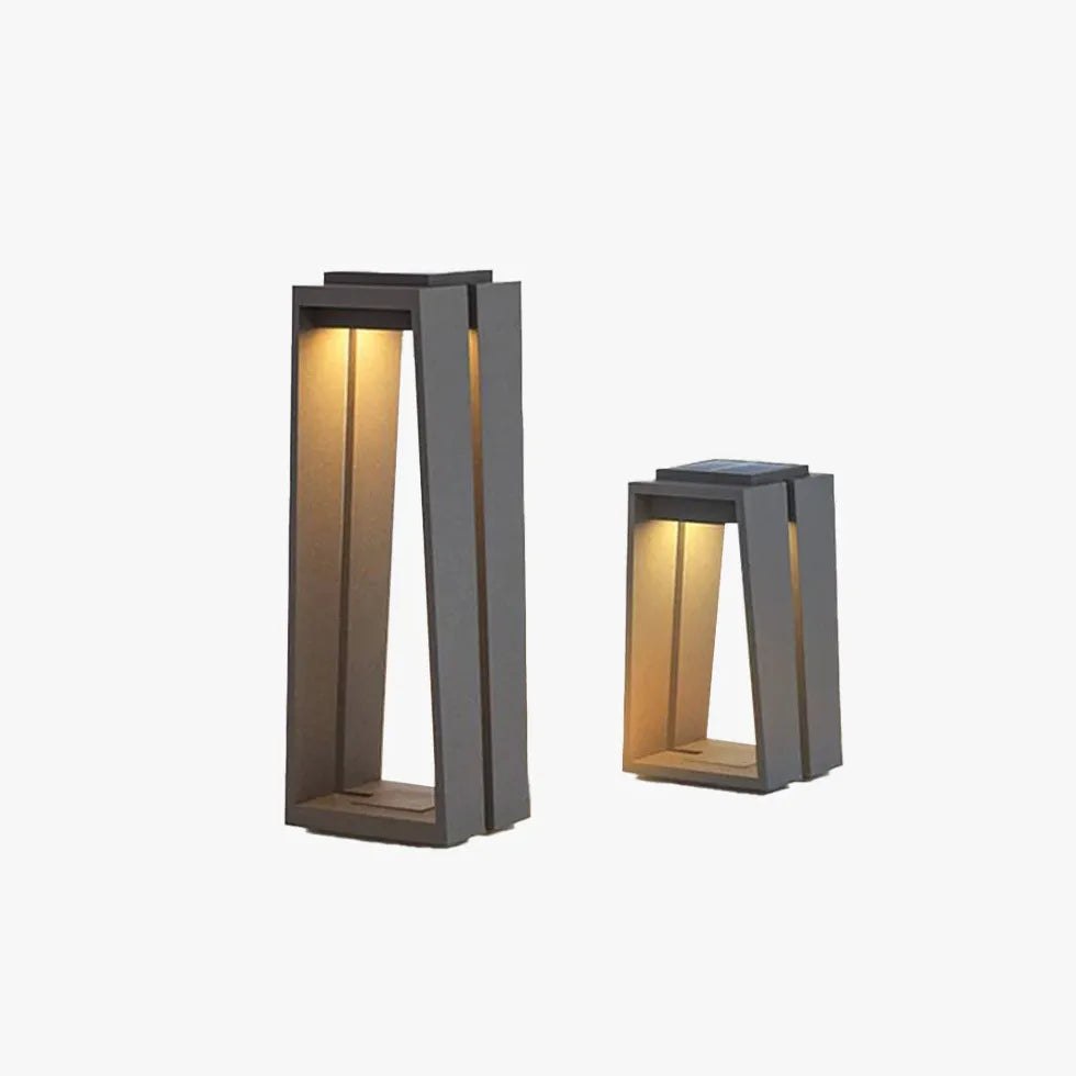 Lampada da terra solare nera moderna - clowasit.com