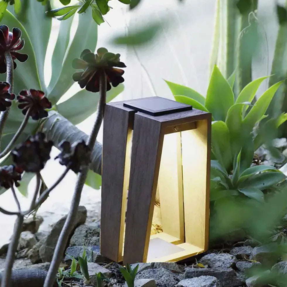 Lampada da terra solare nera moderna - clowasit.com