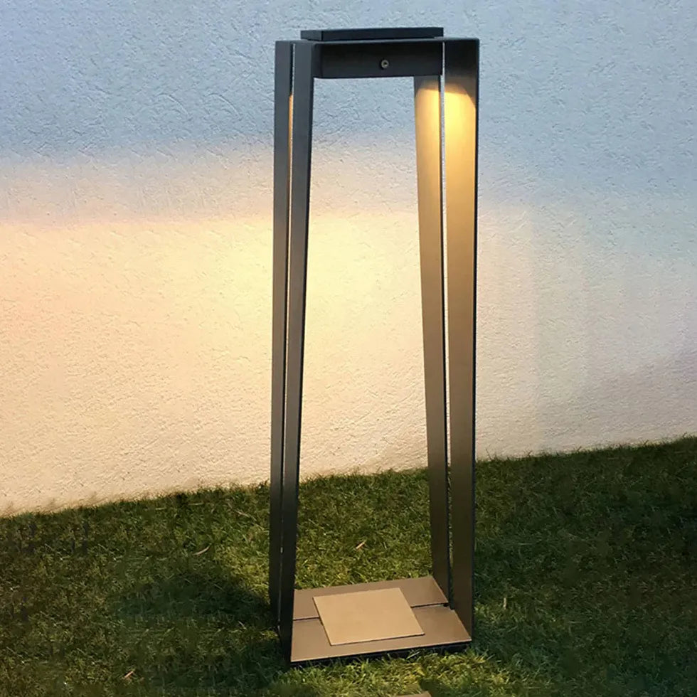 Lampada da terra solare nera moderna - clowasit.com