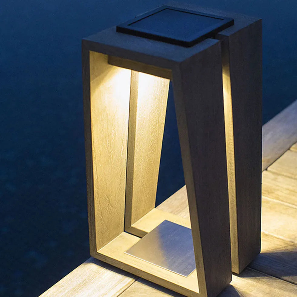 Lampada da terra solare nera moderna - clowasit.com
