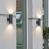 Applique Doppia Luce Da Esterno Nero Elegante - clowasit.com