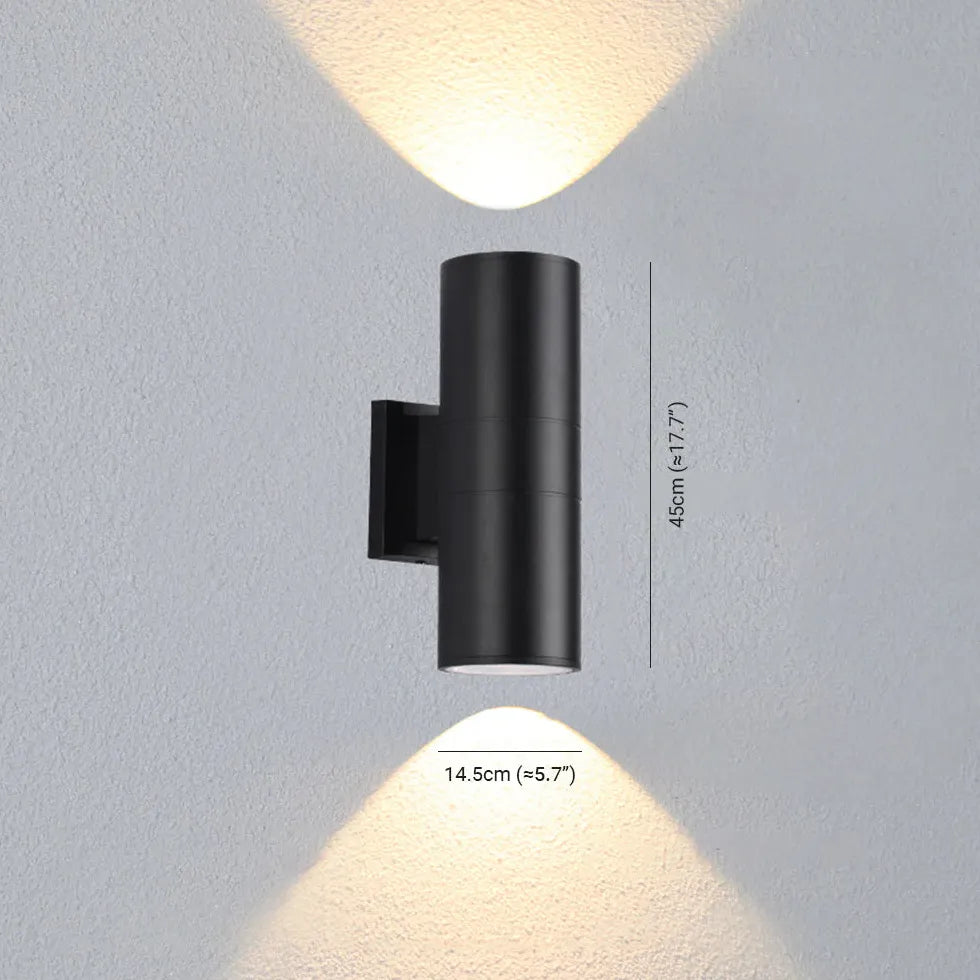 Applique Doppia Luce Da Esterno Nero Elegante - clowasit.com