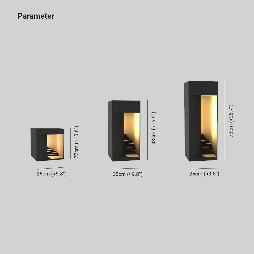 Luci Esterno Moderno a Cubo Scalare - clowasit.com