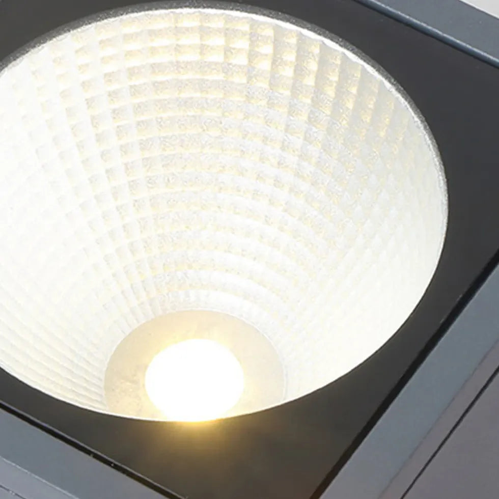 Plafoniera per corridoio Design Nero Prisma - clowasit.com