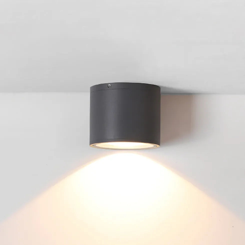 Lampada a sospensione cilindrica opaca nera - clowasit.com