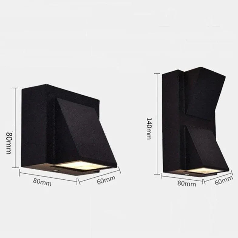 Lampada LED impermeabile quadrata parete - clowasit.com