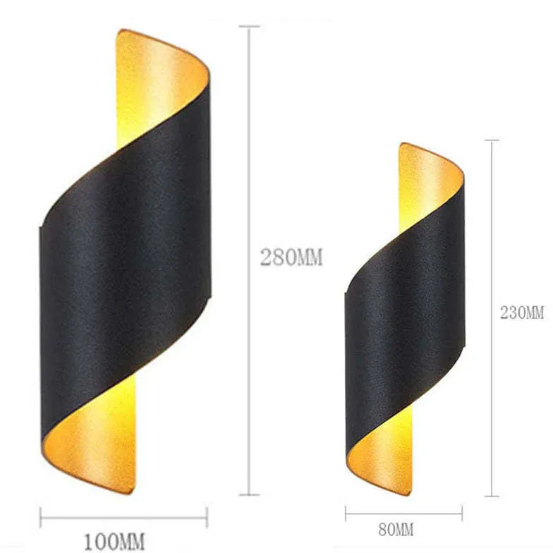 Lampade da esterno doppia luce stile spirale - clowasit.com